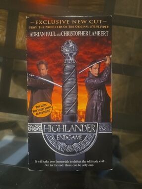 Highlander: Endgame VHS Movie - Black/Red Artwork